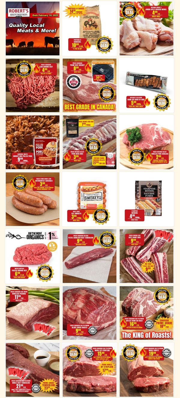 Robert S Fresh And Boxed Meats Flyer February To