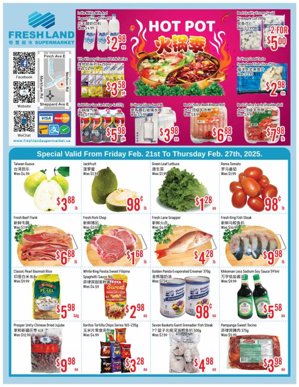 FreshLand Supermarket Flyer February 21 To 27