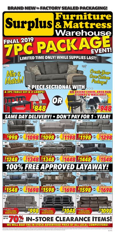 Surplus Furniture & Mattress Warehouse (Sydney) Flyer December 3 to 16