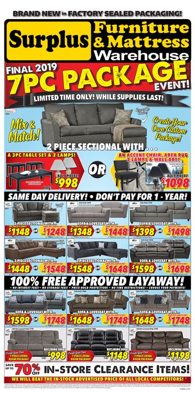 Surplus Furniture & Mattress Warehouse (St. John's) Flyer December 3 to 16