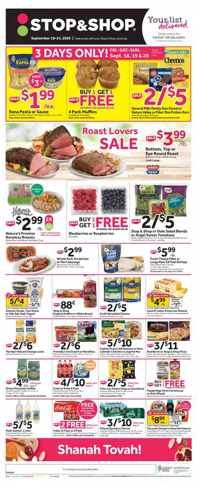 Stop & Shop (CT) Weekly Ad September 18 to September 24
