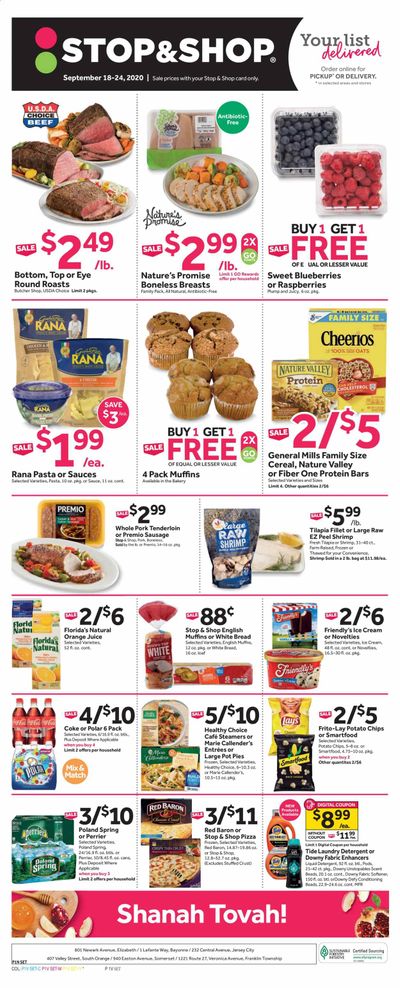 Stop & Shop (NJ) Weekly Ad September 18 to September 24