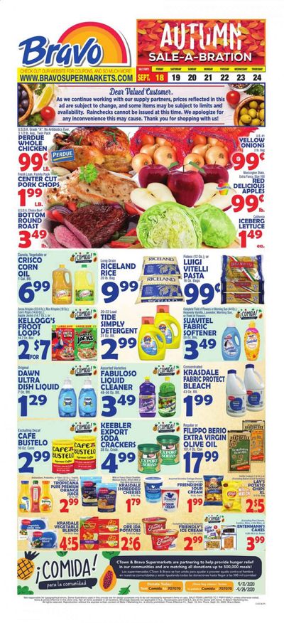 Bravo Supermarkets Weekly Ad September 18 to September 24