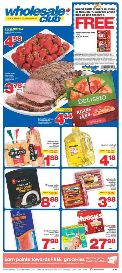 Real Canadian Wholesale Club Flyer September 18 to 24