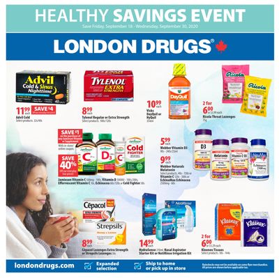 London Drugs Healthy Savings Event Flyer September 18 to 30
