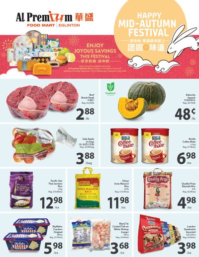 Al Premium Food Mart (Eglinton Ave.) Flyer September 17 to 23