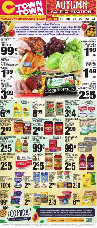 C-Town Weekly Ad September 18 to September 24