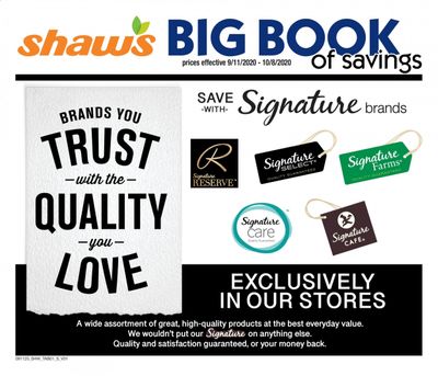 Shaw’s Weekly Ad September 11 to October 8