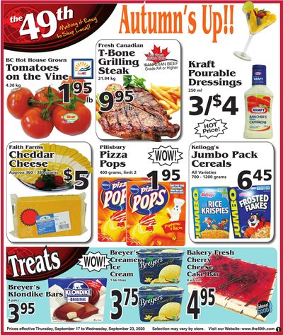 The 49th Parallel Grocery Flyer September 17 to 23