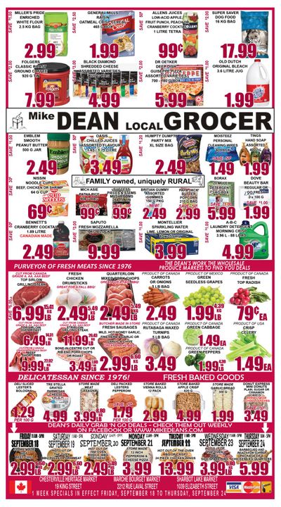 Mike Dean's Super Food Stores Flyer September 18 to 24
