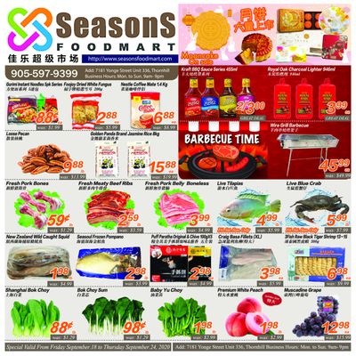 Seasons Food Mart (Thornhill) Flyer September 18 to 24