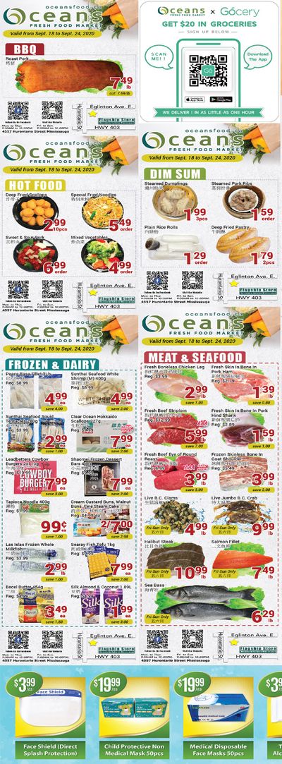 Oceans Fresh Food Market (Mississauga) Flyer September 18 to 24