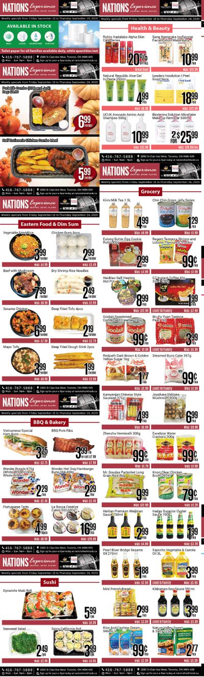 Nations Fresh Foods (Toronto) Flyer September 18 to 24