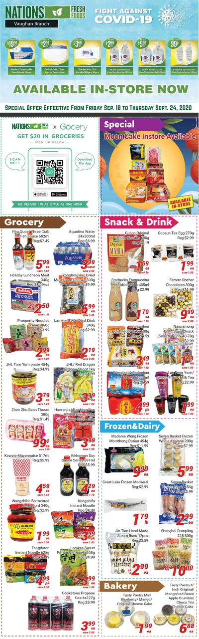 Nations Fresh Foods (Vaughan) Flyer September 18 to 24