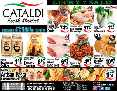 Cataldi Fresh Market Flyer December 4 to 10
