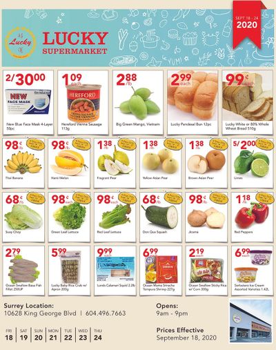 Lucky Supermarket (Surrey) Flyer September 18 to 24