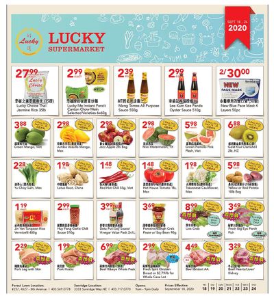 Lucky Supermarket (Calgary) Flyer September 18 to 24