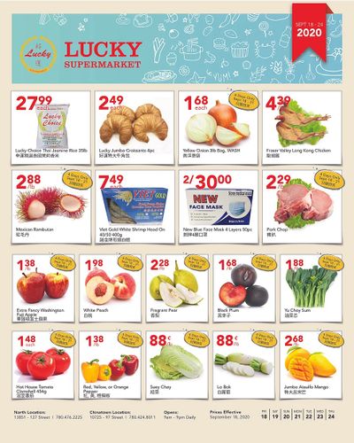 Lucky Supermarket (Edmonton) Flyer September 18 to 24