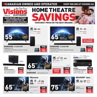 Visions Electronics Flyer September 18 to 24