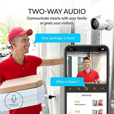 Kami Smart Outdoor/Indoor Security Camera, AI-Powered 1080p Home Surveillance System with Human Detection on Sale for $139.99 at Amazon Canada