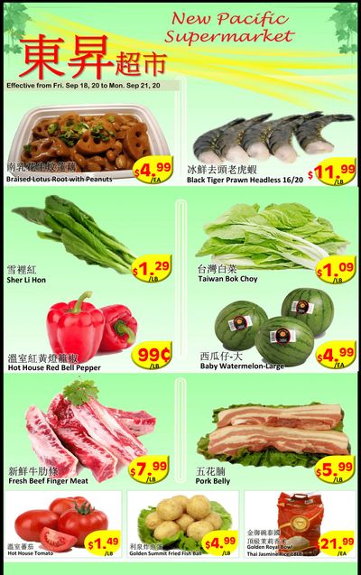 New Pacific Supermarket Flyer September 18 to 21