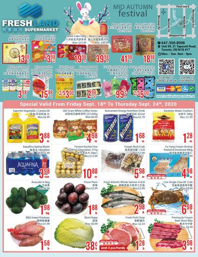 FreshLand Supermarket Flyer September 18 to 24