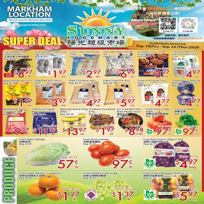 Sunny Foodmart (Markham) Flyer September 18 to 24