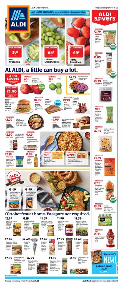 ALDI Weekly Ad Flyer September 16 to September 22