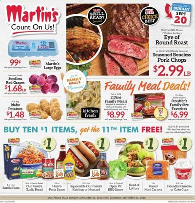 Martin’s Weekly Ad Flyer September 20 to September 26
