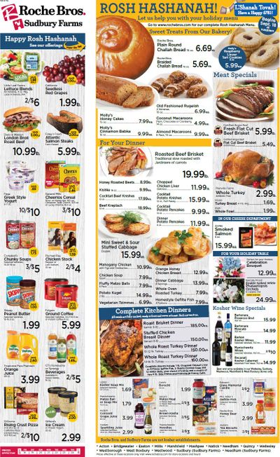 Roche Bros. Weekly Ad Flyer September 18 to September 24