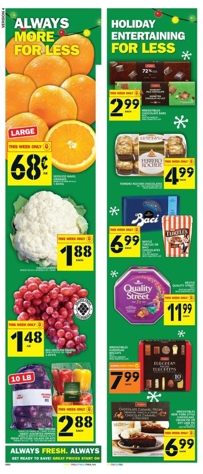 Food Basics (GTA, Kitchener and London Area) Flyer December 5 to 11