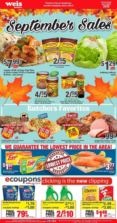 Weis Weekly Ad Flyer September 17 to September 24