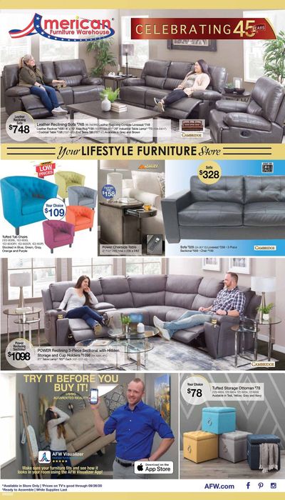 American Furniture Warehouse (CO) Weekly Ad Flyer September 16 to October 6
