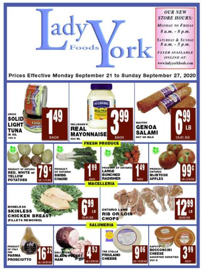 Lady York Foods Flyer September 21 to 27