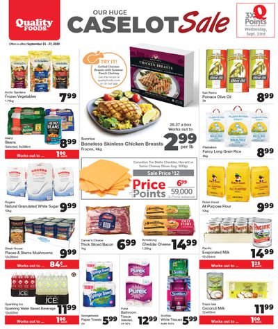 Quality Foods Flyer September 21 to 27