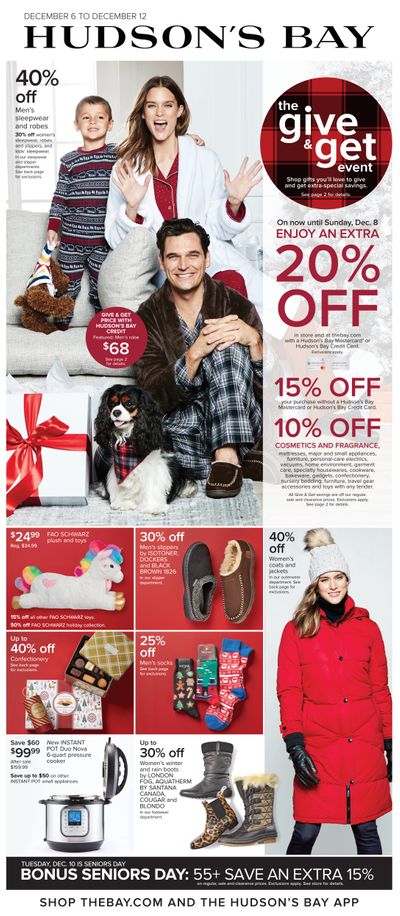 Hudson's Bay Flyer December 6 to 12