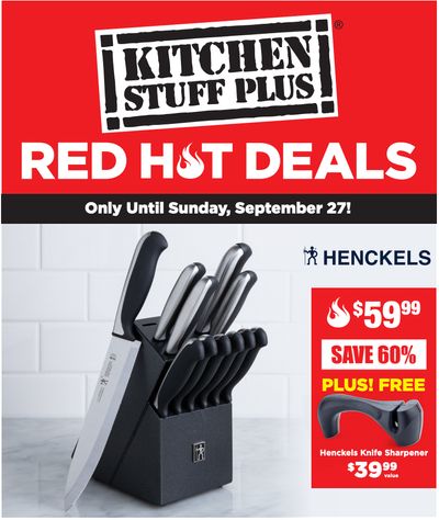 Kitchen Stuff Plus Canada Red Hot Deals: Save 70% on Zwilling 4-Star Paring Knife 4” + More Deals