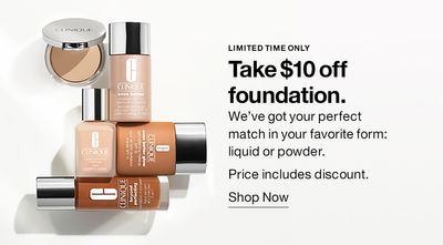 Take 10$ Off Foundation for a Limited Time Only 