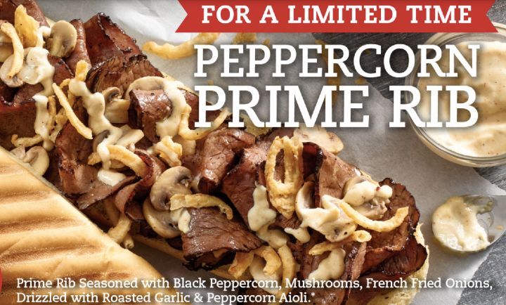 Peppercorn Prime Rib at Mr. Sub Peppercorn Prime Rib at Mr. Sub