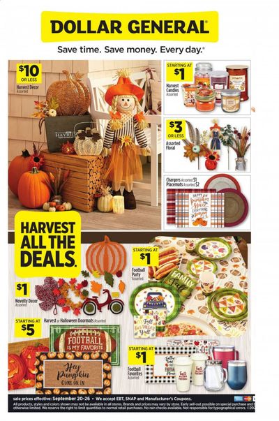 Dollar General Weekly Ad Flyer September 20 to September 26
