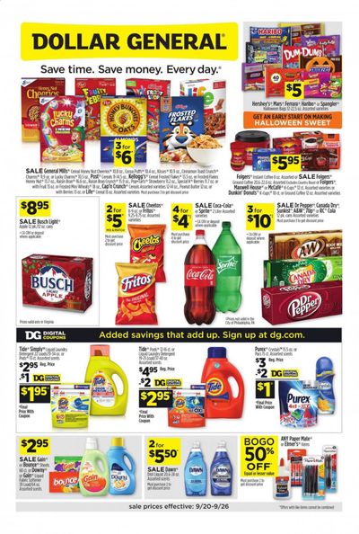 Dollar General (VA) Weekly Ad Flyer September 20 to September 26