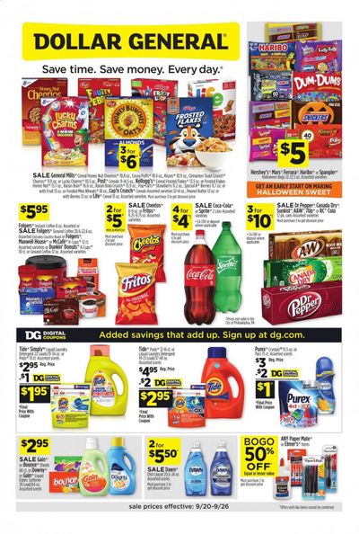 Dollar General Weekly Ad Flyer September 20 to September 26