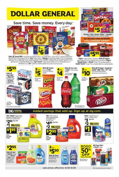 Dollar General (SC) Weekly Ad Flyer September 20 to September 26