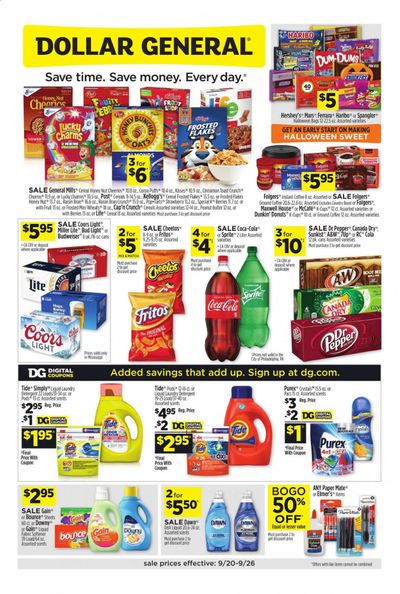Dollar General (MS) Weekly Ad Flyer September 20 to September 26 Dollar General (MS) Weekly Ad Flyer September 20 to September 26