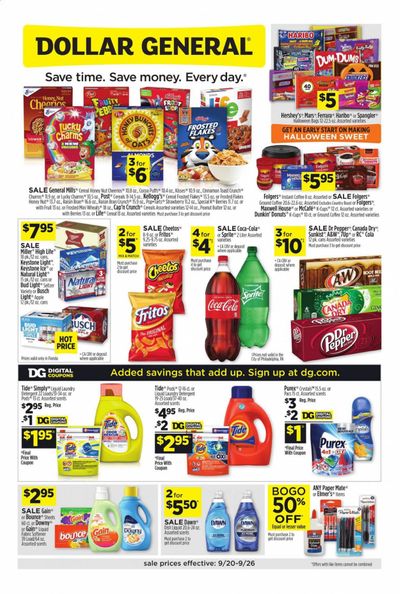 Dollar General (FL) Weekly Ad Flyer September 20 to September 26