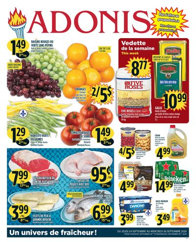 Marche Adonis (QC) Flyer September 24 to 30