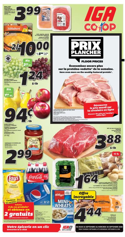 IGA (NB) Flyer September 24 to 30