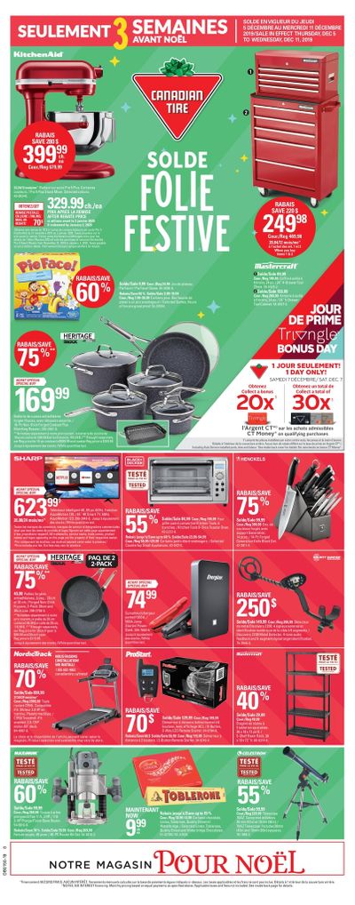 Canadian Tire (QC) Merry Madness Sale Flyer December 5 to 12