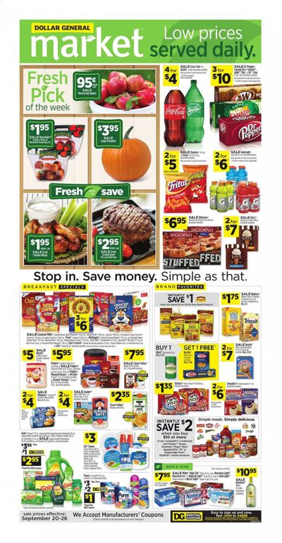 Dollar General (FL) Weekly Ad Flyer September 20 to September 26
