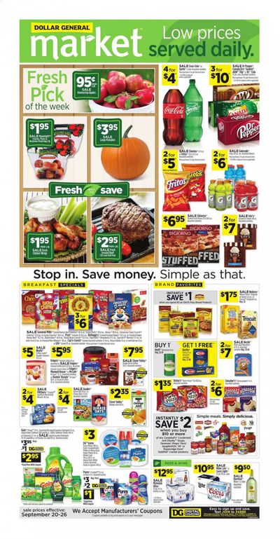 Dollar General (GA) Weekly Ad Flyer September 20 to September 26